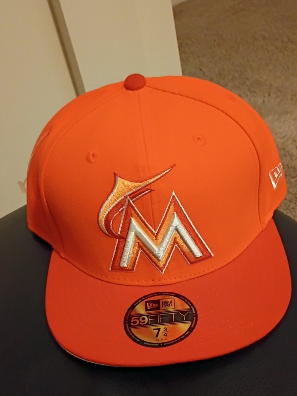 New Era Orange Miami Marlins Fitted 59FIFTY Hat